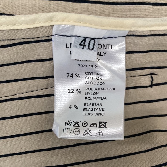 LIVIANA CONTI stretch pinstripe blazer size 40/4 - Picture 6 of 6